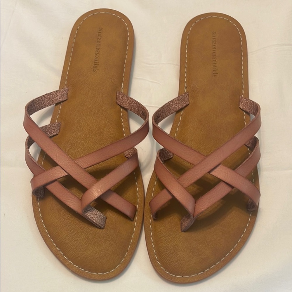 Rose Strappy Sandals 10